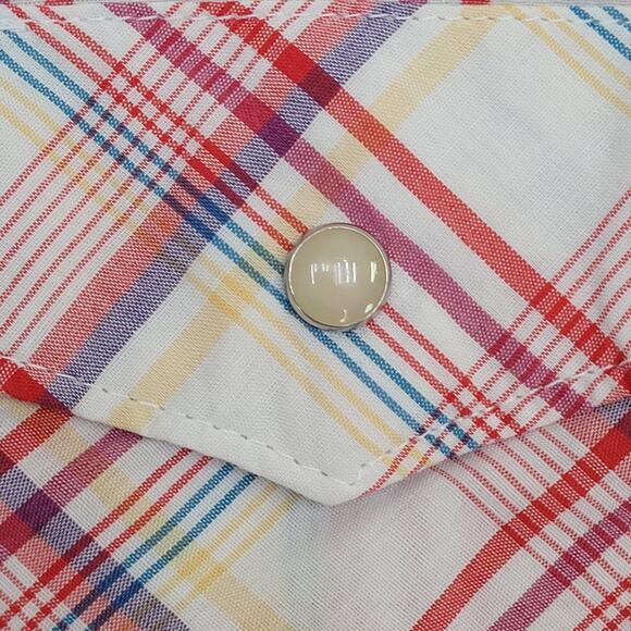 Vintage Saddle-King Western Button Shirt XL 23x30 Plaid - Picture 2 of 13